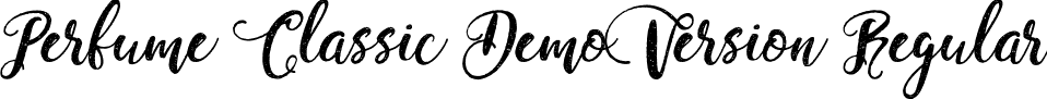 Perfume Classic Demo Version Regular font | Perfume-Classic-Demo-Version.ttf