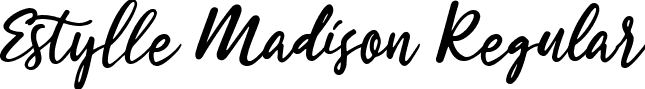 Estylle Madison Regular font | Estylle Madison.ttf