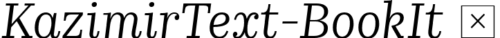 KazimirText-BookIt  font | KazimirText-BookIt.ttf