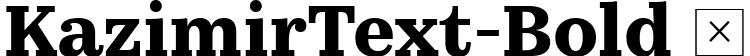 KazimirText-Bold  font | KazimirText-Bold.ttf