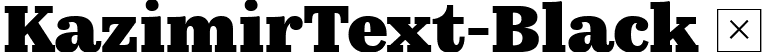 KazimirText-Black  font | KazimirText-Black.ttf