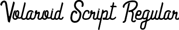 Volaroid Script Regular font | Volaroid Script.ttf