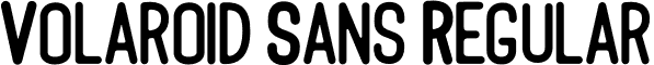 Volaroid Sans Regular font | Volaroid san.otf