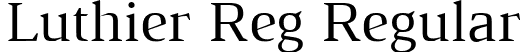 Luthier Reg Regular font | Luthier-Regular.ttf