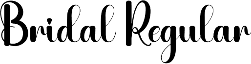 Bridal Regular font | Bridal.otf