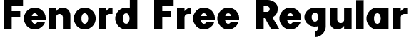 Fenord Free Regular font | Fenord Regular.ttf