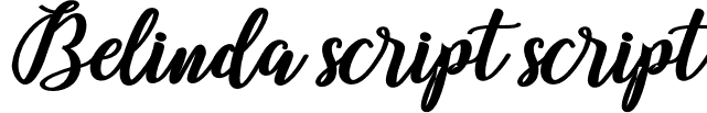 Belinda script script font | Belinda Script.otf