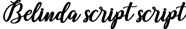 Belinda script script font | Belinda Script.ttf