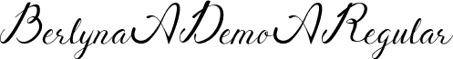 Berlyna Demo Regular font | Berlyna Demo.otf