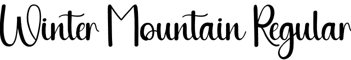 Winter Mountain Regular font | Winter-Mountain.otf