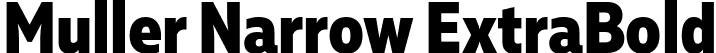 Muller Narrow ExtraBold font | MullerNarrow-ExtraBold.otf