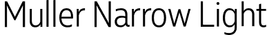 Muller Narrow Light font | MullerNarrow-Light.otf