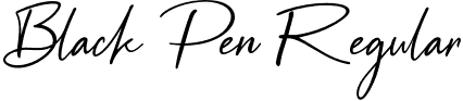 Black Pen Regular font | Black Pen.otf