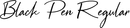 Black Pen Regular font | Black Pen.ttf