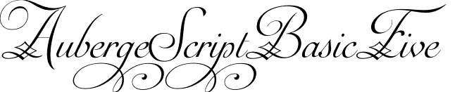 AubergeScriptBasicFive  font | Auberge Script Basic Five.otf