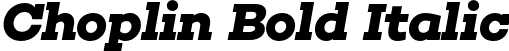 Choplin Bold Italic font | Rene Bieder - Choplin Bold Italic.otf