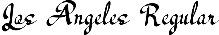 Los Angeles Regular font | Los Angeles.ttf