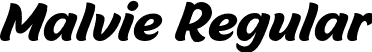 Malvie Regular font | Malvie.otf