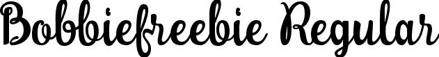 Bobbiefreebie Regular font | Bobbiefreebie.ttf