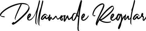 Dellamonde Regular font | Dellamonde.otf