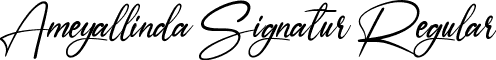 Ameyallinda Signatur Regular font | Ameyallinda Signature.ttf