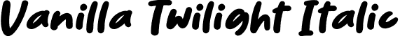 Vanilla Twilight Italic font | Italic.ttf