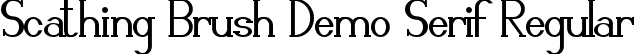 Scathing Brush Demo Serif Regular font | ScathingBrushDemoSerif.ttf