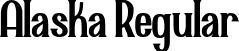 Alaska Regular font | Alaska-Regular.ttf