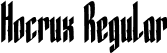 Hocrux Regular font | Hocrux-Regular.otf