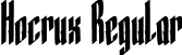 Hocrux Regular font | Hocrux-Regular.ttf