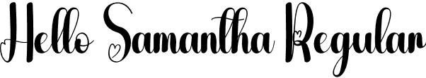 Hello Samantha Regular font | Hello-Samantha.otf