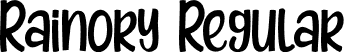 Rainory Regular font | Rainory.otf