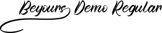 Beyours Demo Regular font | BeyoursDemoRegular.ttf