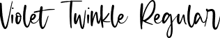 Violet Twinkle Regular font | Violet Twinkle.ttf