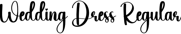 Wedding Dress Regular font | Wedding-Dress.otf