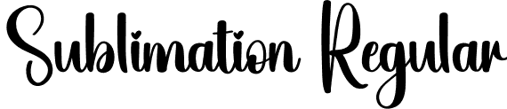 Sublimation Regular font | Sublimation.otf