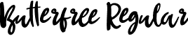 Butterfree Regular font | Butterfree.otf