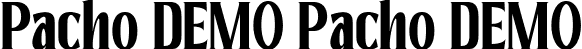 Pacho DEMO Pacho DEMO font | Pacho DEMO.ttf