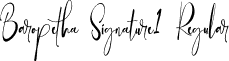 Baropetha Signature1 Regular font | Baropetha Signature1 - OTF.otf