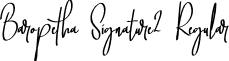 Baropetha Signature2 Regular font | Baropetha Signature2 - OTF.otf