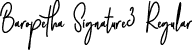 Baropetha Signature3 Regular font | Baropetha Signature3 - OTF.otf