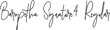 Baropetha Signature4 Regular font | Baropetha Signature4 - OTF.otf