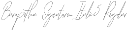 Baropetha Signature_Italic5 Regular font | Baropetha Signature_Italic5 - OTF.otf