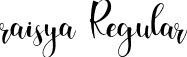 raisya Regular font | raisya.ttf