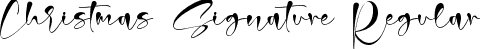 Christmas Signature Regular font | Christmas Signature.ttf