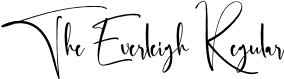 The Everleigh Regular font | The-Everleigh.otf