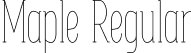 Maple Regular font | Maple.otf