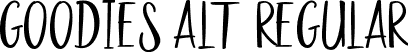 Goodies Alt2 Regular font | GoodiesAlt2-Regular.ttf