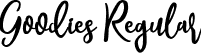 Goodies Regular font | Goodies-Regular.ttf