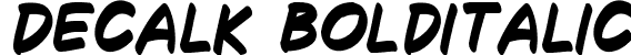 Decalk BoldItalic font | DecalkBoldItalic.ttf